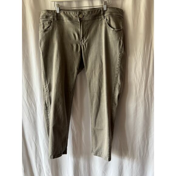 Lane Bryant Genius Fit Ankle Jeans – Size 18 – Gray Stretch Denim - Picture 1 of 9